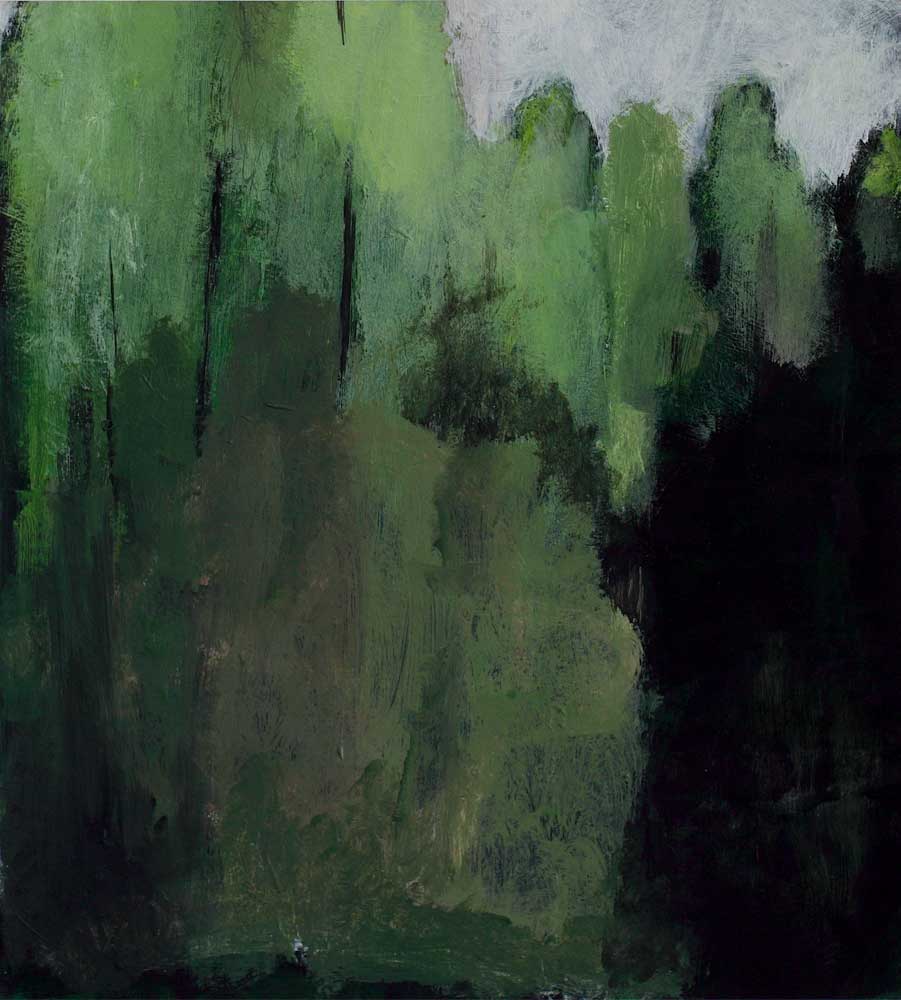 Frédéric Guionnet, Forêt, 2008, acrylique sur papier. Courtesy Frédéric Guionnet